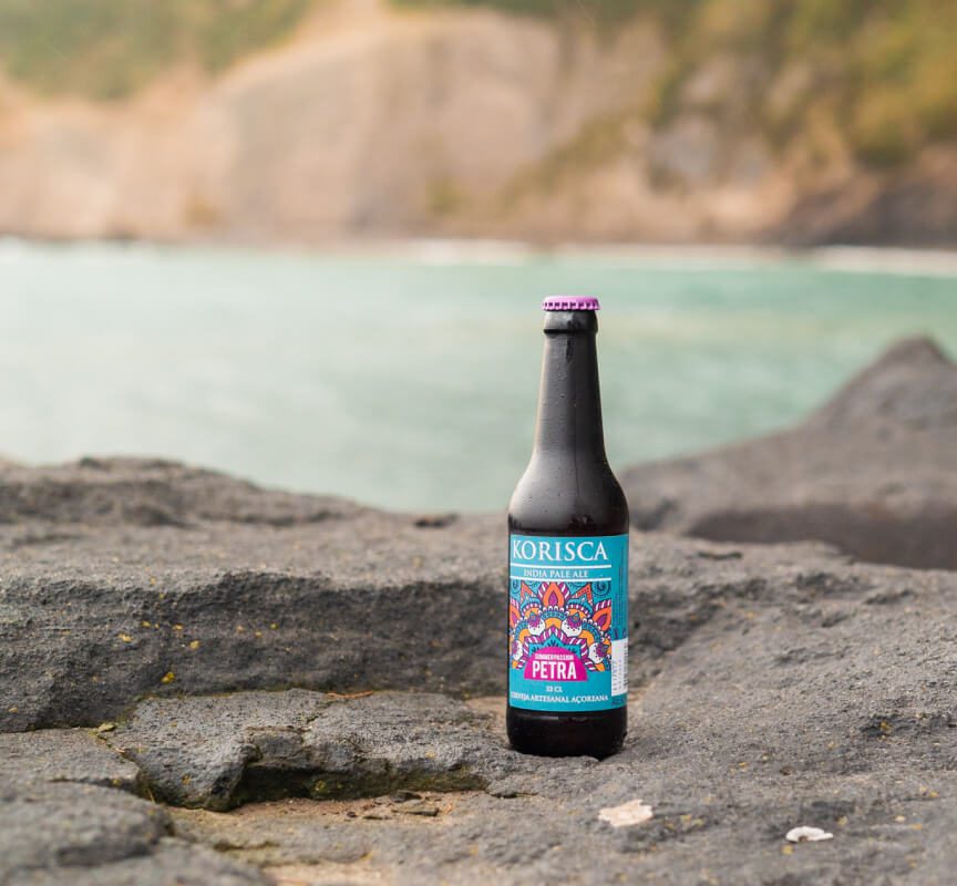 A cerveja Petra no basalto dos Açores